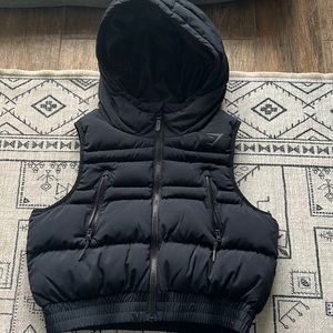 Gymshark Essential Crop Gilet - Black